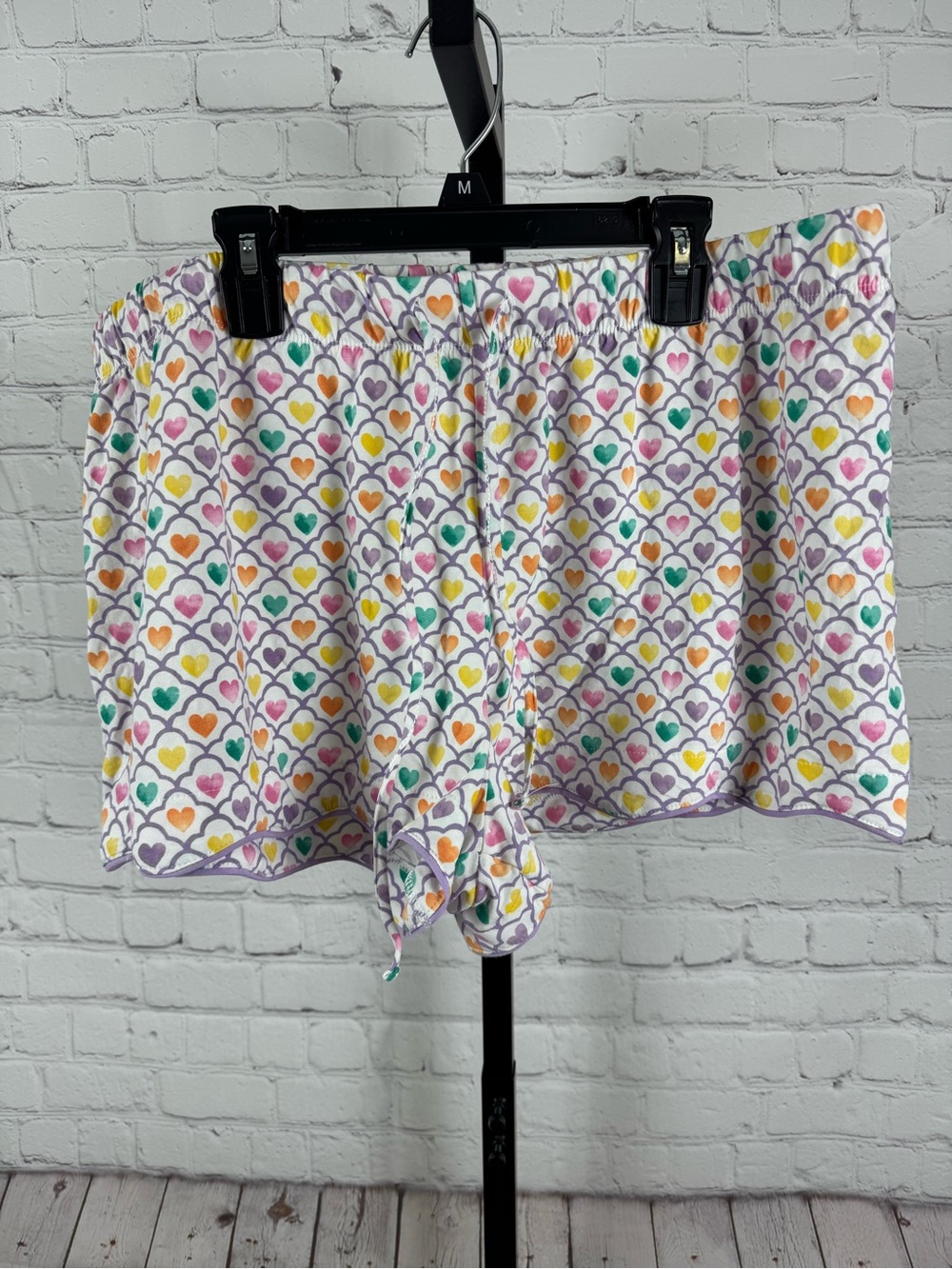 Roller Rabbit X Target Collab Multicolor Geo Hearts Pajama Shorts Size XL